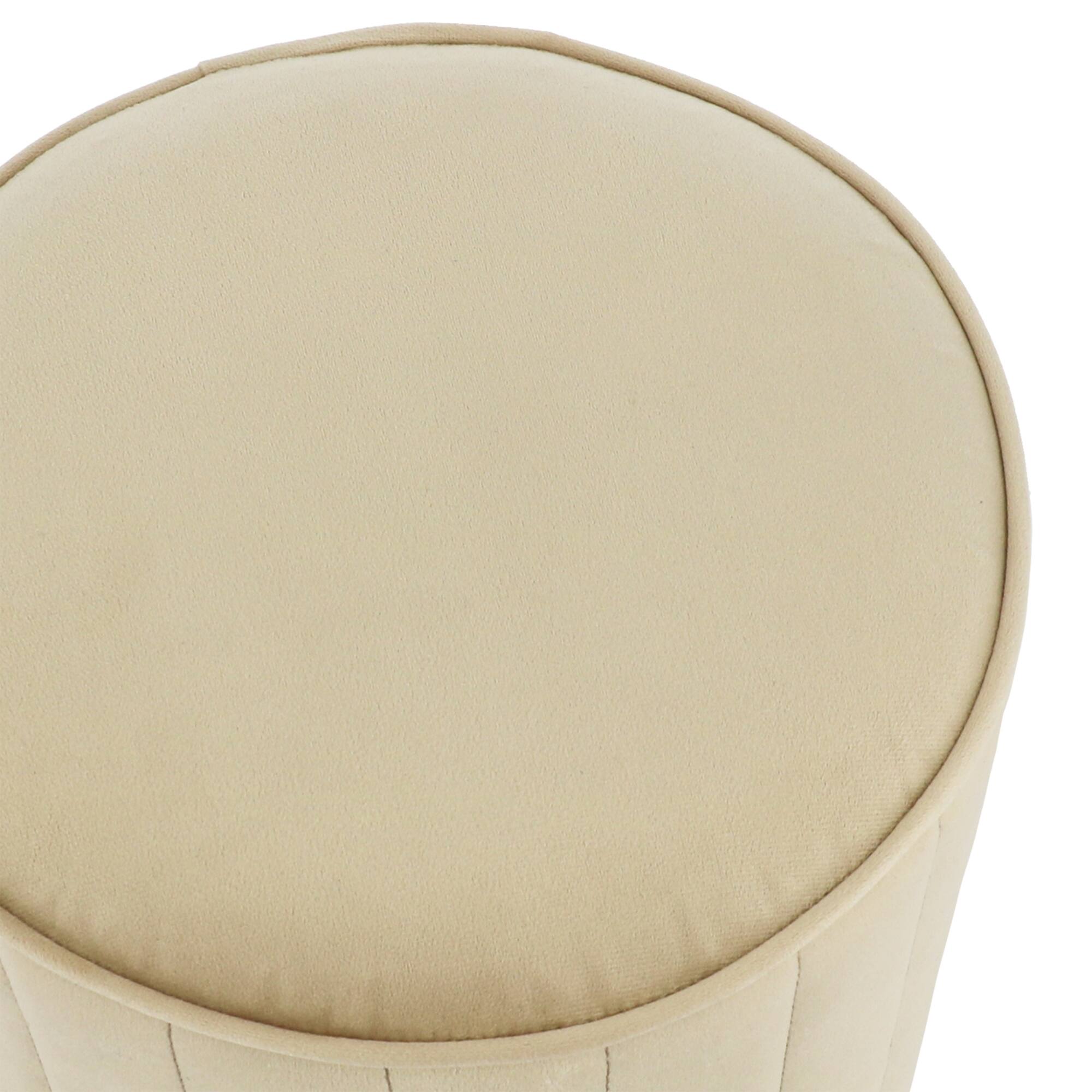 12" x 16.25" Taupe Round Stool by Ashland®